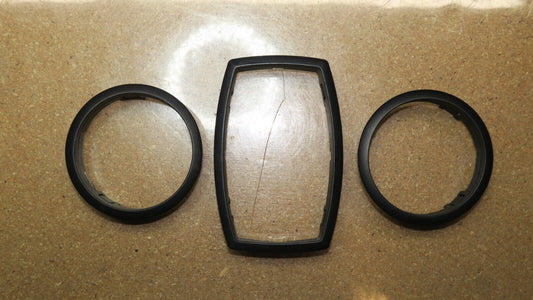 03-08 BMW E85 Z4 A/C Heater Climate Control Bezel Trim Cover Frame Set of 3