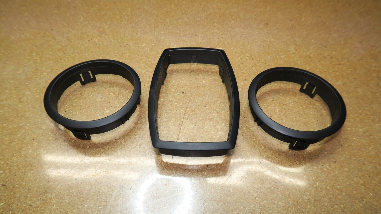 03-08 BMW E85 Z4 A/C Heater Climate Control Bezel Trim Cover Frame Set of 3