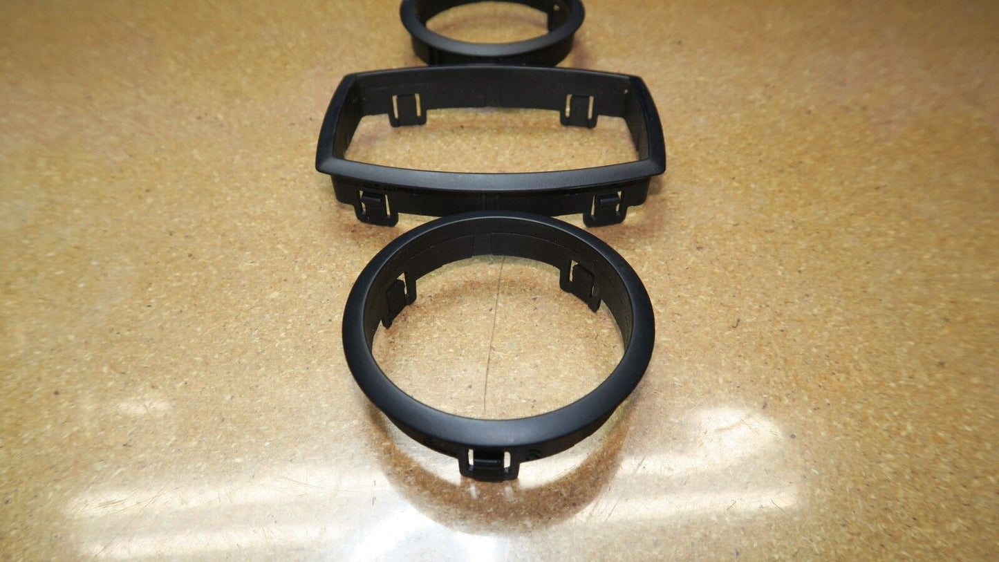 03-08 BMW E85 Z4 A/C Heater Climate Control Bezel Trim Cover Frame Set of 3