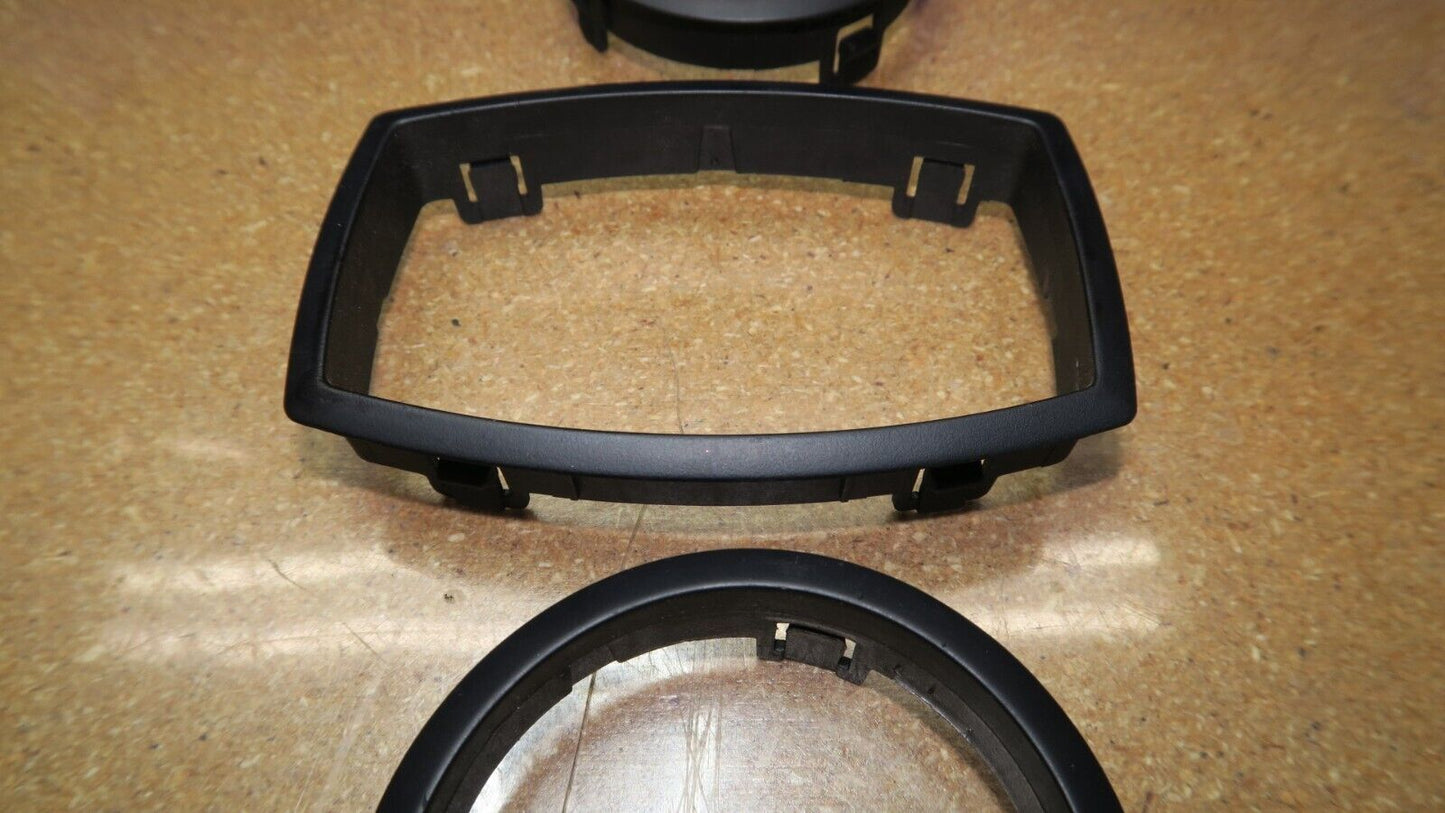 03-08 BMW E85 Z4 A/C Heater Climate Control Bezel Trim Cover Frame Set of 3