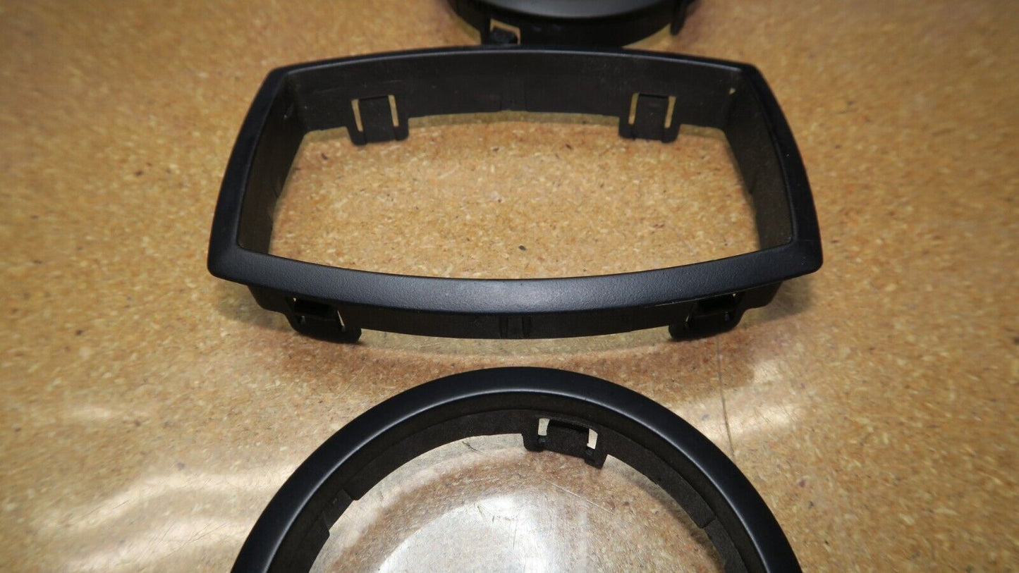 03-08 BMW E85 Z4 A/C Heater Climate Control Bezel Trim Cover Frame Set of 3