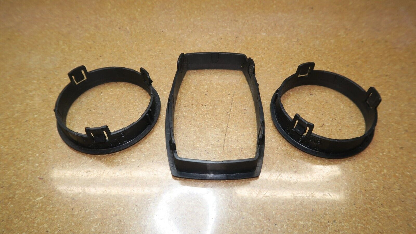 03-08 BMW E85 Z4 A/C Heater Climate Control Bezel Trim Cover Frame Set of 3