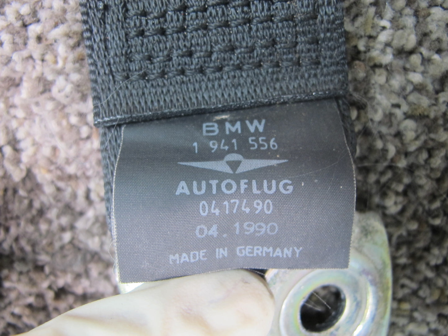 84-91 BMW E30 REAR LEFT & RIGHT SEATBELT RETRACTOR W/ BUCKLE OEM