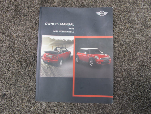 2011 MINI COOPER R57 CONVERTIBLE OWNER OPERATOR GUIDE MANUAL BOOK CASE SET OEM