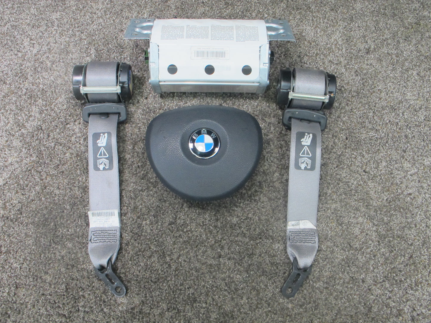 2006-2011 BMW 3-Series Convertible E93 Driver Sport Steering Wheel and Passenger Dash Board SRS Air Bag OEM