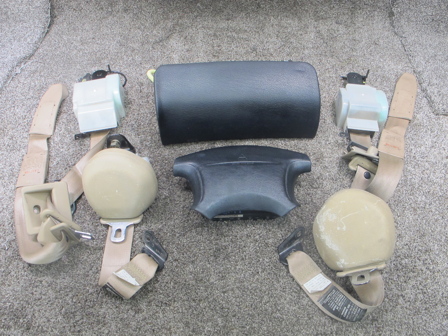 1994-2000 Mitsubishi 3000GT Front Driver and Passenger Complete SRS Air Bag Safety Set OEM