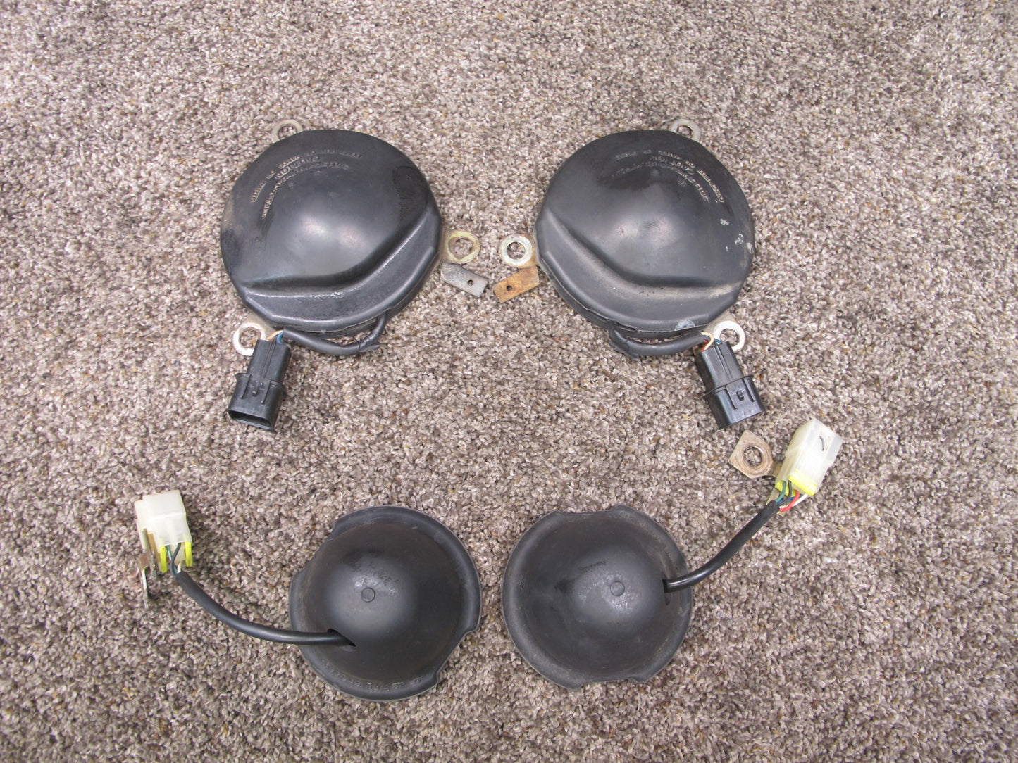 1991-1993 DODGE STEALTH FRONT & REAR SUSPENSION STRUT COVER ECS CONTROL CAP SET