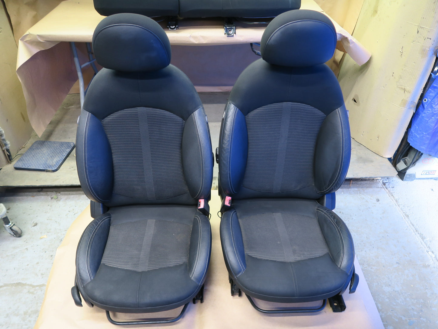 11-16 MINI COOPER S R60 COUNTRYMAN FRONT & REAR LEATHER SPORT SEAT SET OEM