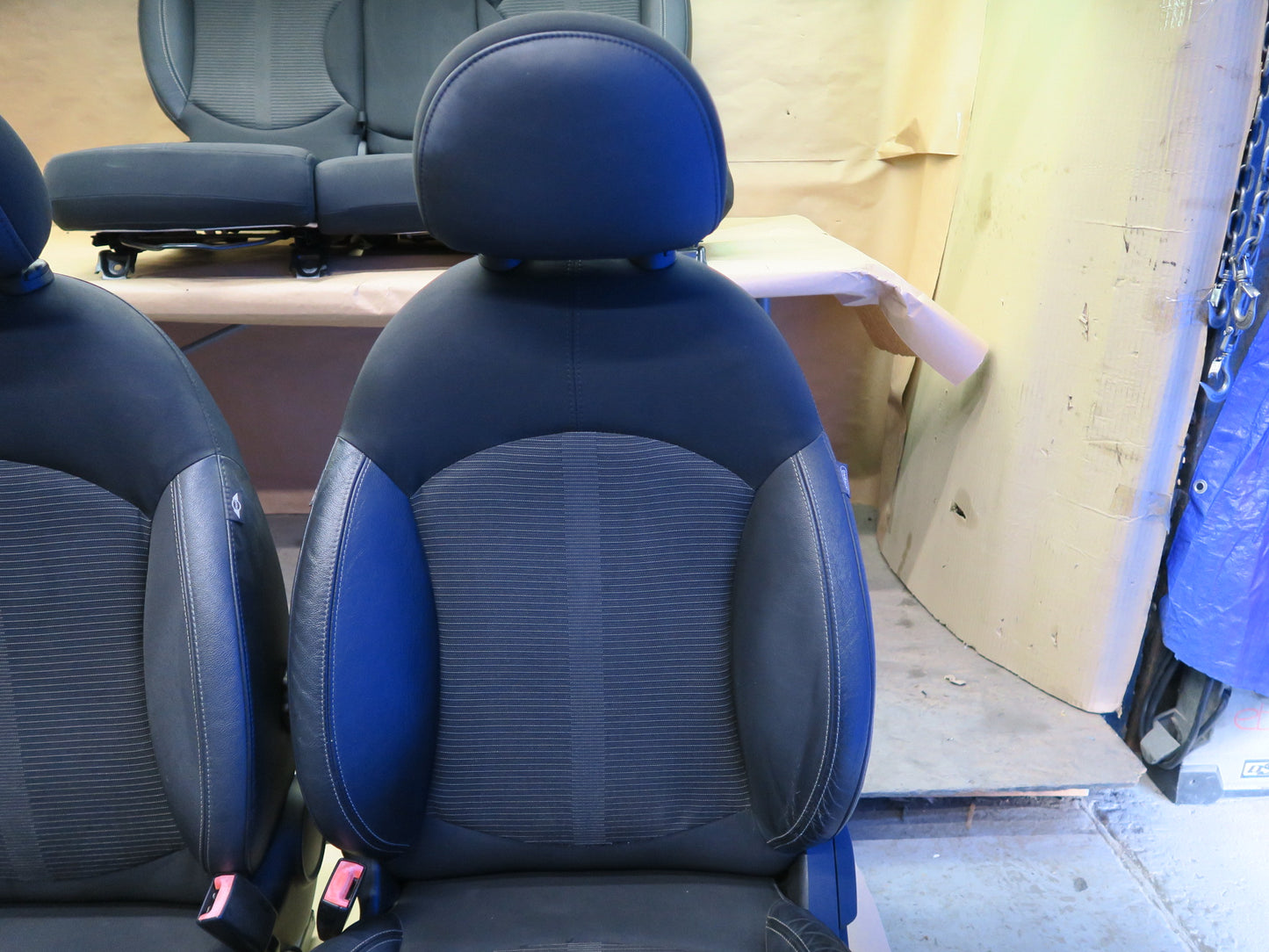 11-16 MINI COOPER S R60 COUNTRYMAN FRONT & REAR LEATHER SPORT SEAT SET OEM