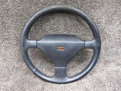 84-89 NISSAN Z31 300ZX LEATHER STEERING W HORN PAD OEM