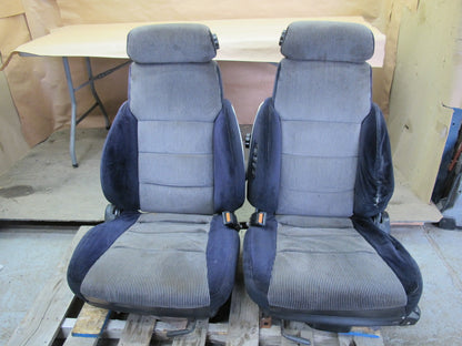 84-86 NISSAN Z31 300ZX 2+0 SET OF 2 FRONT LEFT & RIGHT CLOTH SEAT OEM