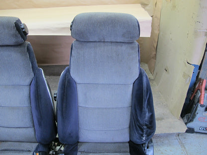 84-86 NISSAN Z31 300ZX 2+0 SET OF 2 FRONT LEFT & RIGHT CLOTH SEAT OEM