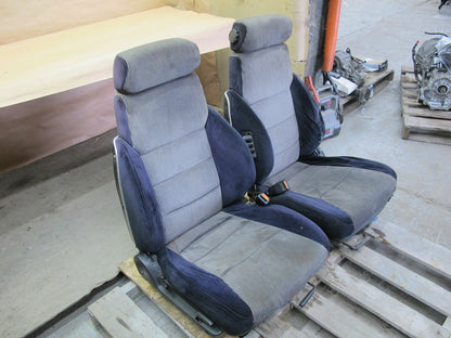 84-86 NISSAN Z31 300ZX 2+0 SET OF 2 FRONT LEFT & RIGHT CLOTH SEAT OEM