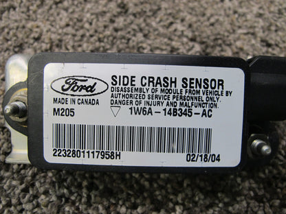 02-05 FORD THUNDERBIRD SIDE IMPACT CRASH SENSOR 1W6A-14B345-AC OEM