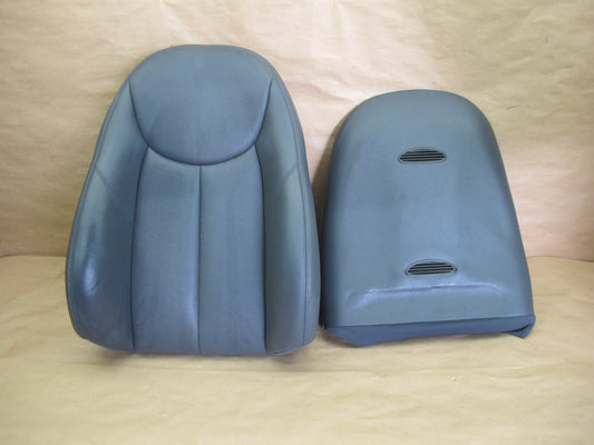 03-09 MERCEDES R230 FRONT RIGHT SEAT LEATHER UPPER BACKREST CUSHION W TRIM OEM