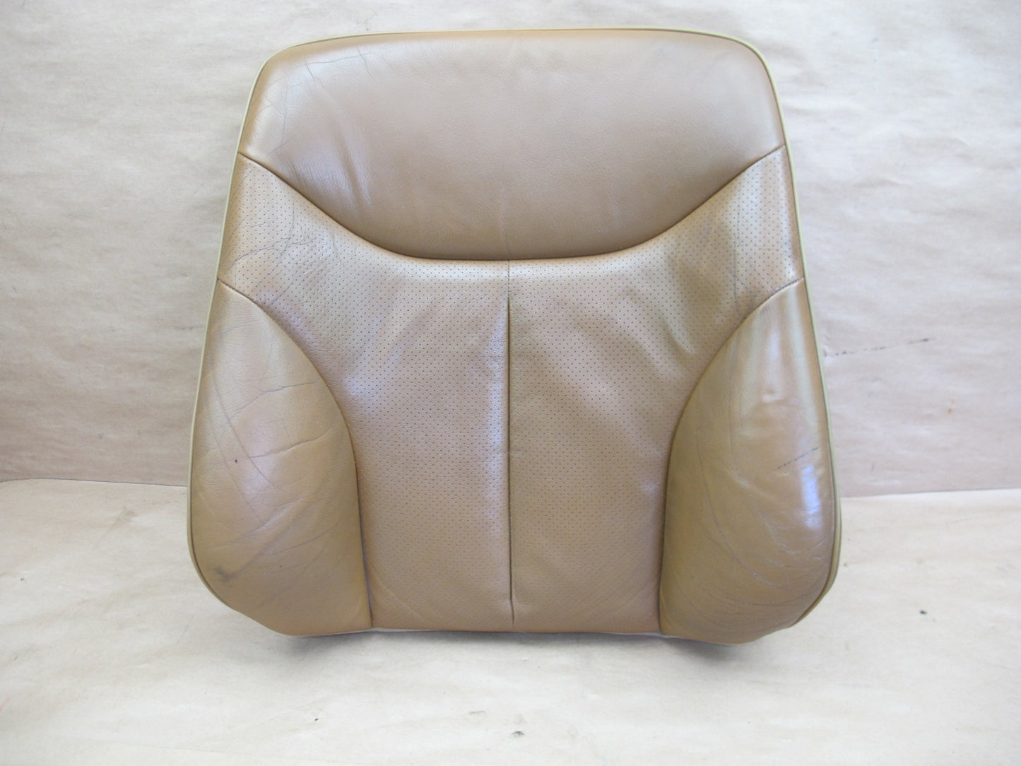 94-99 MERCEDES W140 S-CLASS FRONT LEFT SEAT UPPER BACKREST LEATHER CUSHION OEM