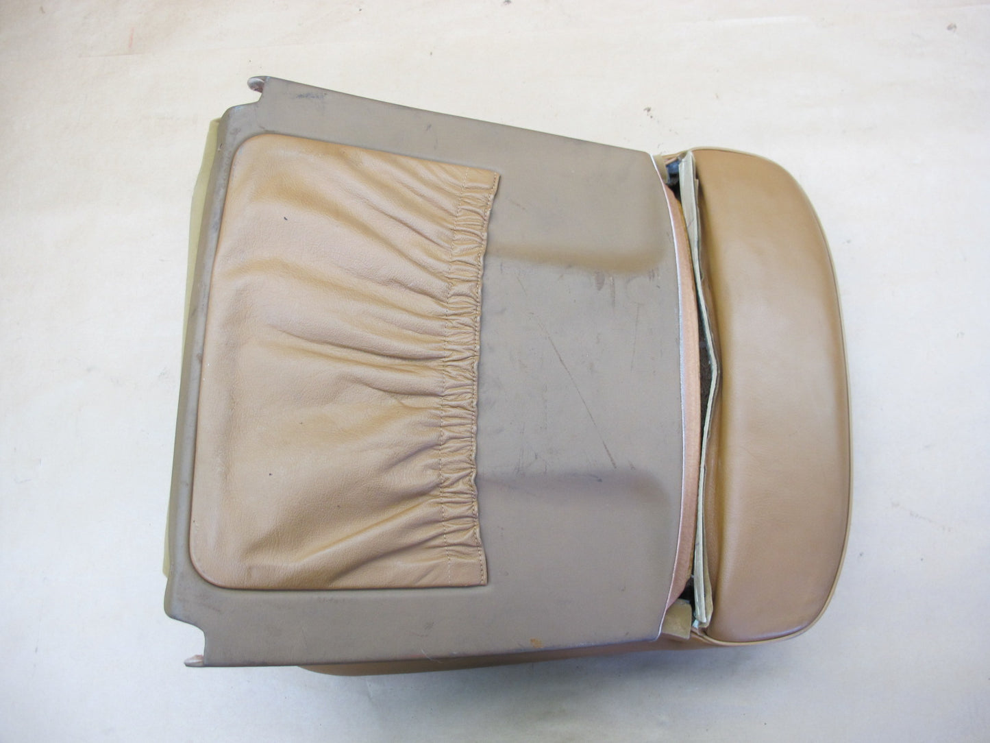 94-99 MERCEDES W140 S-CLASS FRONT LEFT SEAT UPPER BACKREST LEATHER CUSHION OEM