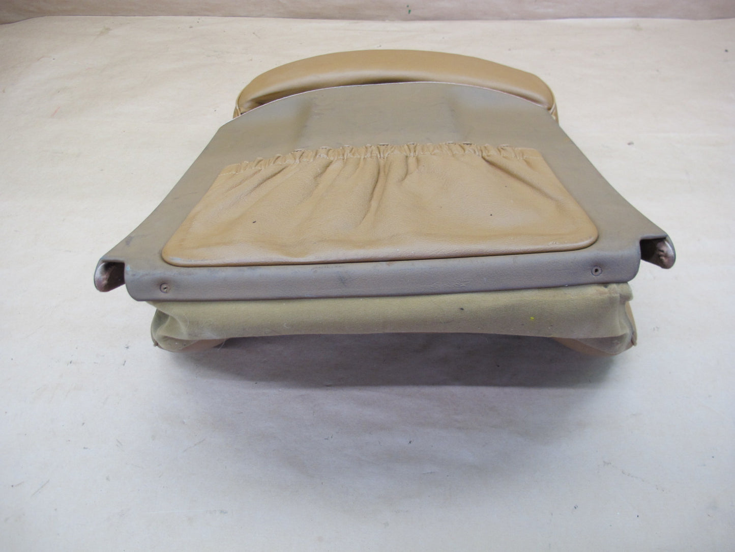 94-99 MERCEDES W140 S-CLASS FRONT LEFT SEAT UPPER BACKREST LEATHER CUSHION OEM