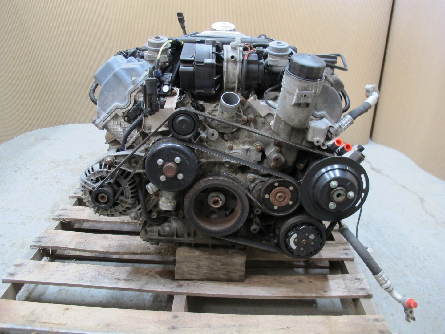 03-08 MERCEDES R230 SL500 5.0L M113 113.963 COMPLETE ENGINE MOTOR 118k MILES