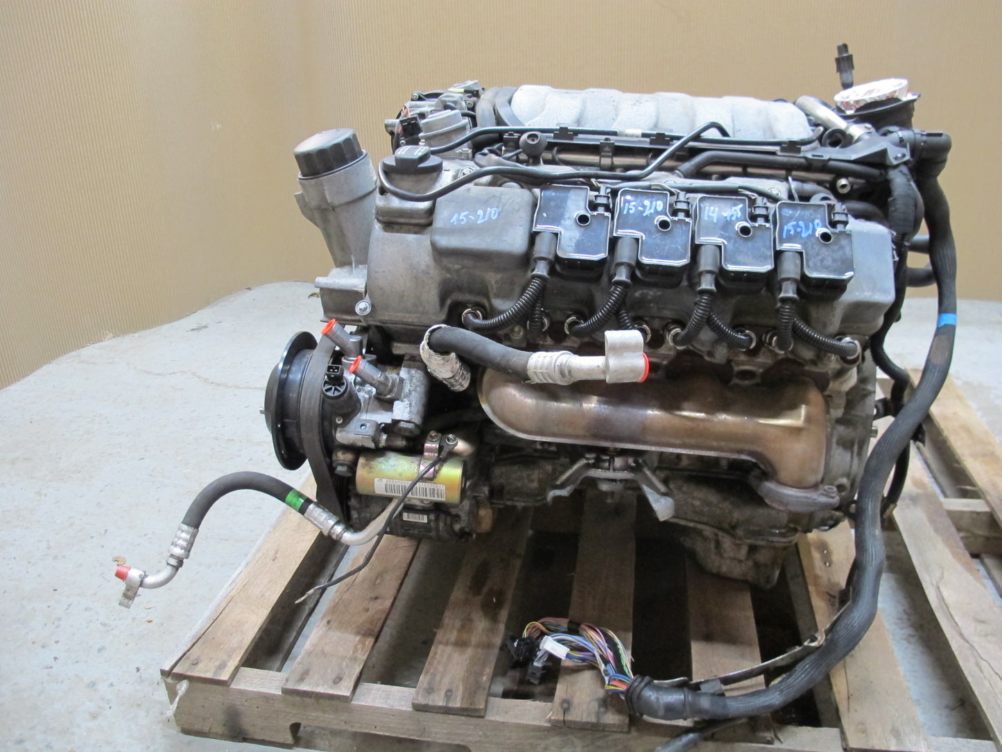 03-08 MERCEDES R230 SL500 5.0L M113 113.963 COMPLETE ENGINE MOTOR 118k MILES