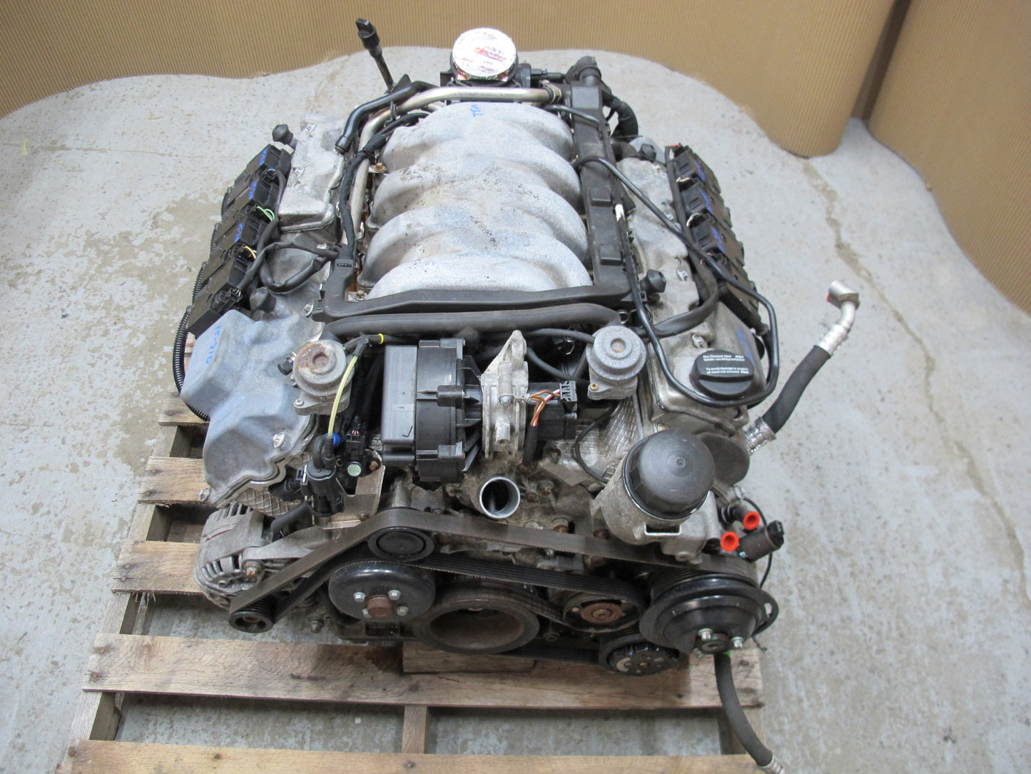 03-08 MERCEDES R230 SL500 5.0L M113 113.963 COMPLETE ENGINE MOTOR 118k MILES