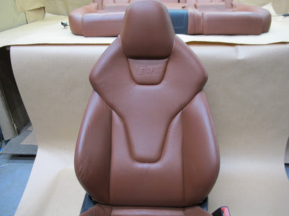 12-16 AUDI 8T A5 S5 COUPE FRONT & REAR LEATHER SEAT SET OEM
