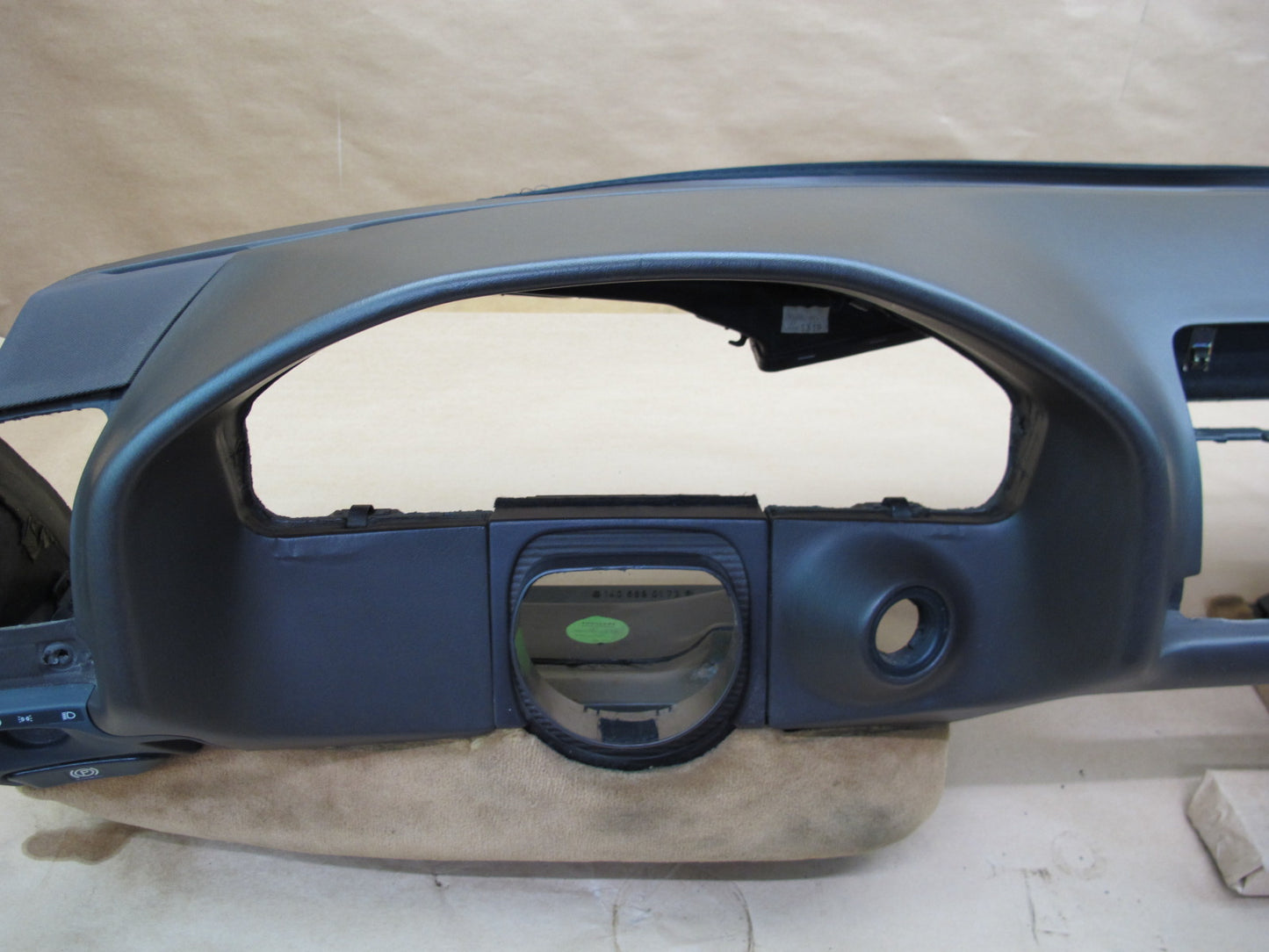 94-99 MERCEDES W140 S-CLASS DASHBOARD DASH INSTRUMENT COVER PANEL OEM