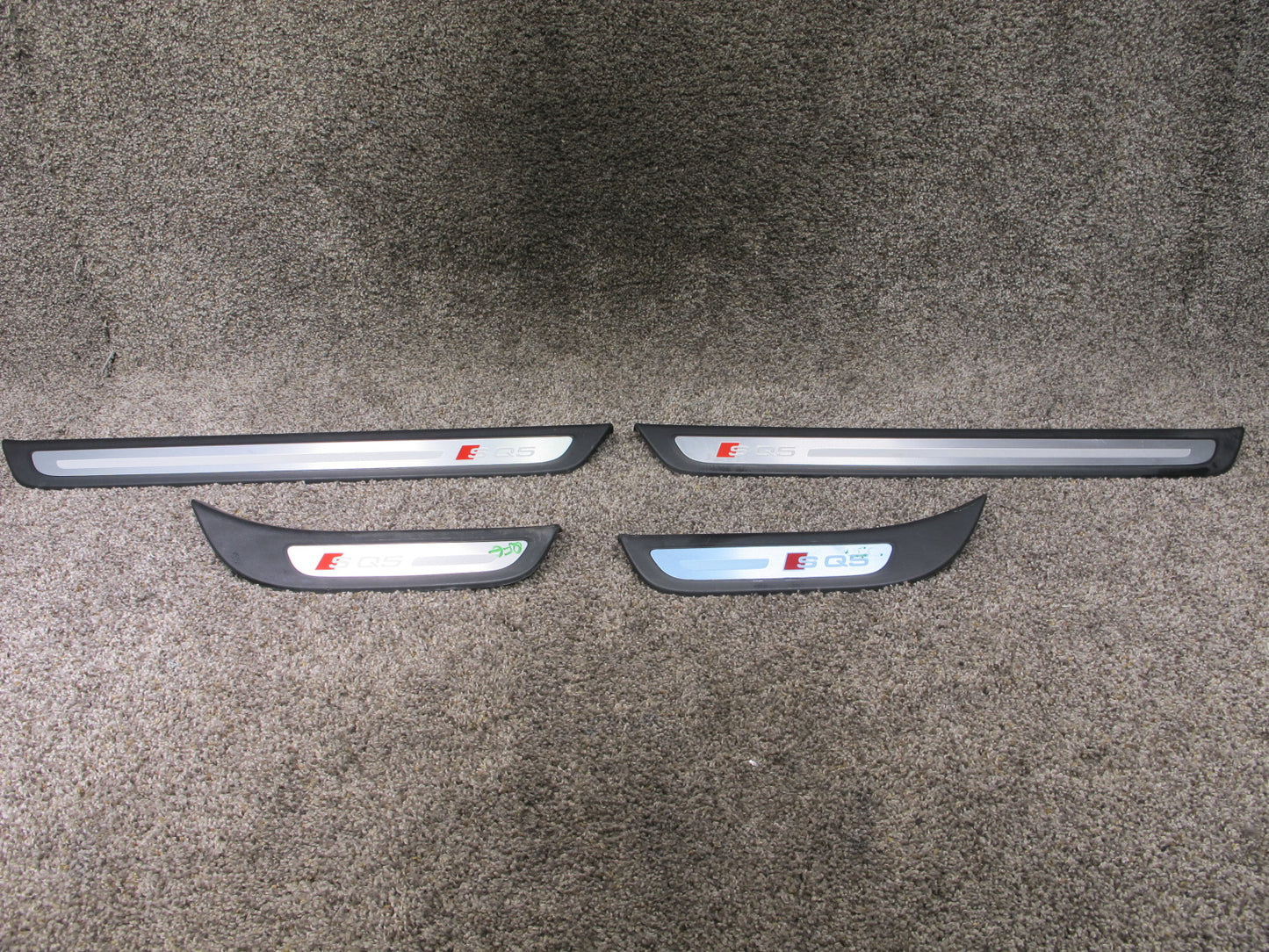 13-16 AUDI 8T Q5 SQ5 SET OF 4 FRONT & REAR DOOR SCUFF SILL PLATE TRIM OEM