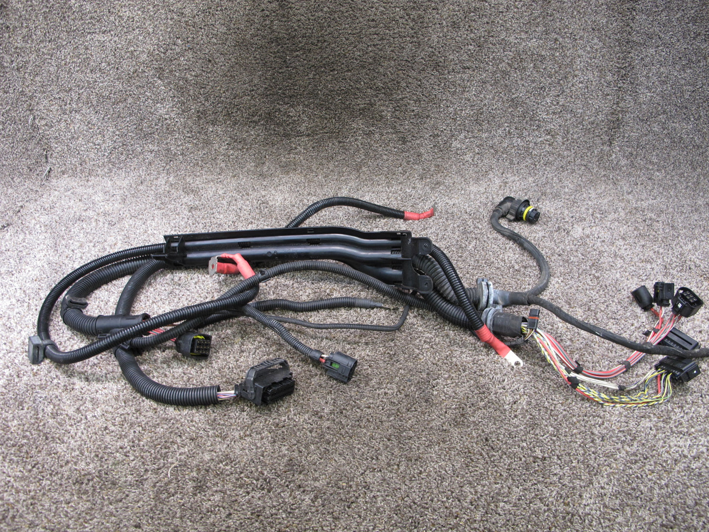 11-16 BMW F10 F11 535i N55 ENGINE ALTERNATOR CABLE HARNESS W DUCT COVER OEM