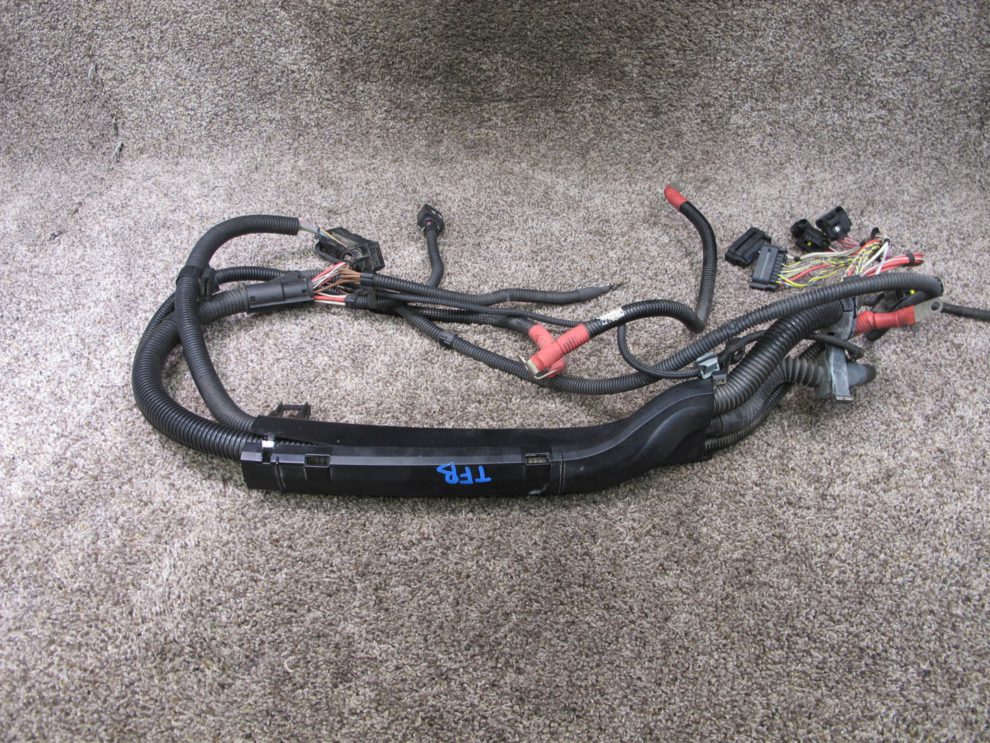 11-16 BMW F10 F11 535i N55 ENGINE ALTERNATOR CABLE HARNESS W DUCT COVER OEM