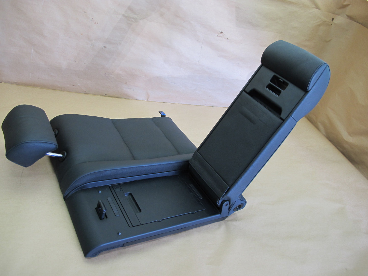 04-10 BMW E60 SEDAN REAR LEFT SIDE BACK REST UPPER SEAT CUSHION BLACK OEM