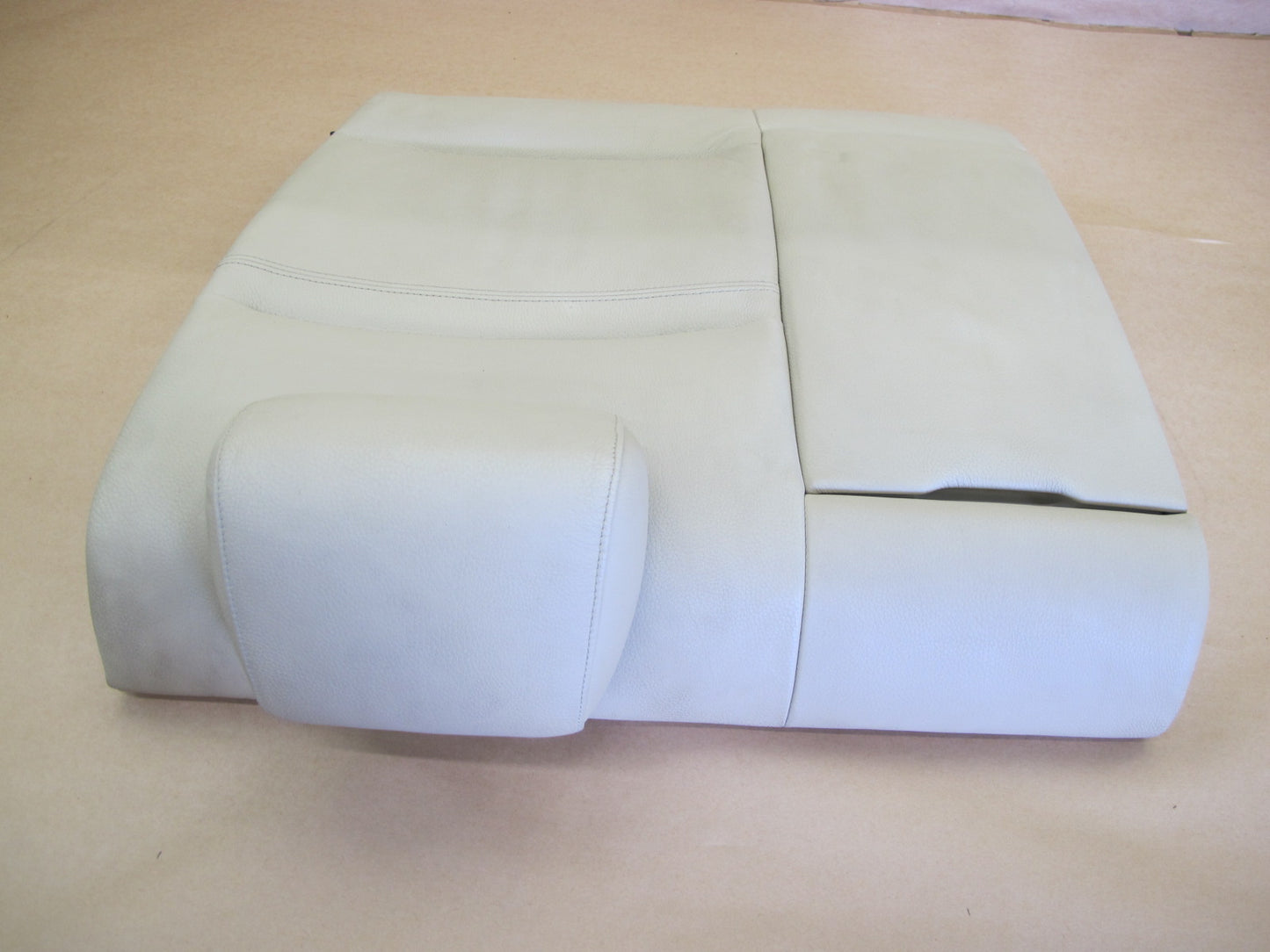 07-11 BMW E92 REAR LEFT DRIVER SIDE UPPER SEAT LEATHER CUSHION BEIGE OEM