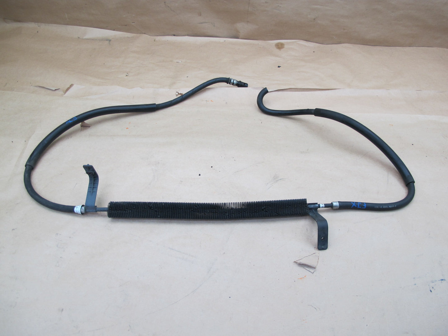 01-06 JAGUAR X100 XK8 POWER STEERING OIL COOLER W HOSE LINE OEM