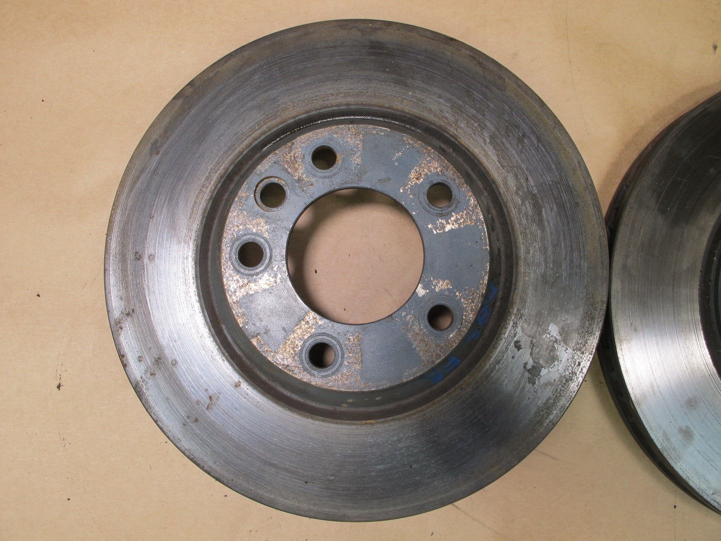 11-15 AUDI 4L Q7 3.0L AWD SET OF 2 FRONT 350mm BRAKE  DISC ROTOR OEM