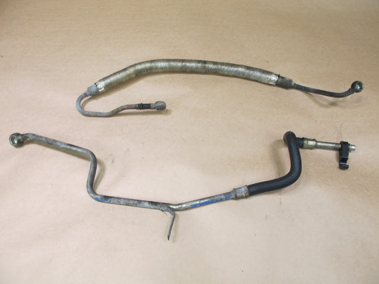 97-03 BMW E39 540i M62 SET OF 2 POWER STEERING HOSE PIPE LINE OEM