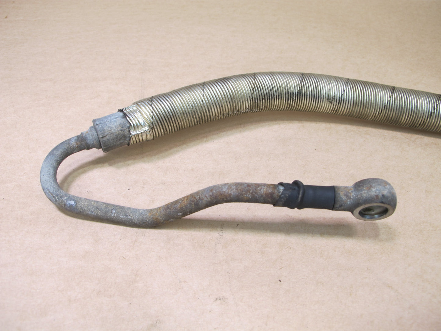 97-03 BMW E39 540i M62 SET OF 2 POWER STEERING HOSE PIPE LINE OEM