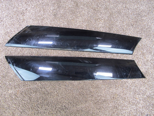 07-13 MINI COOPER R55 R56 R57 SET OF 2 FRONT EXTERIOR A PILLAR TRIM PANEL OEM