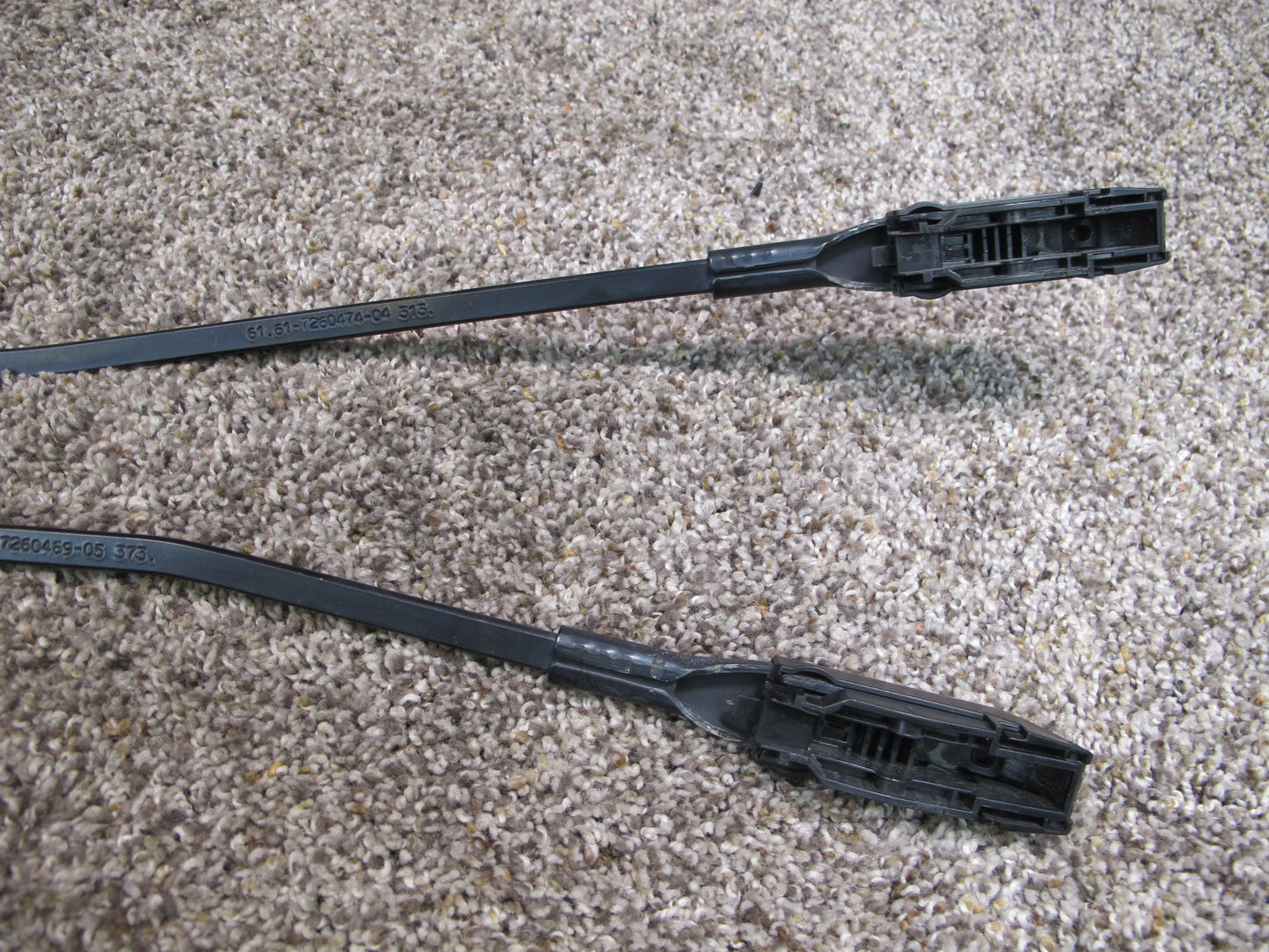 14-16 BMW F30 F31 SET OF 2 FRONT LEFT & RIGHT WINDSHIELD WIPER ARM OEM