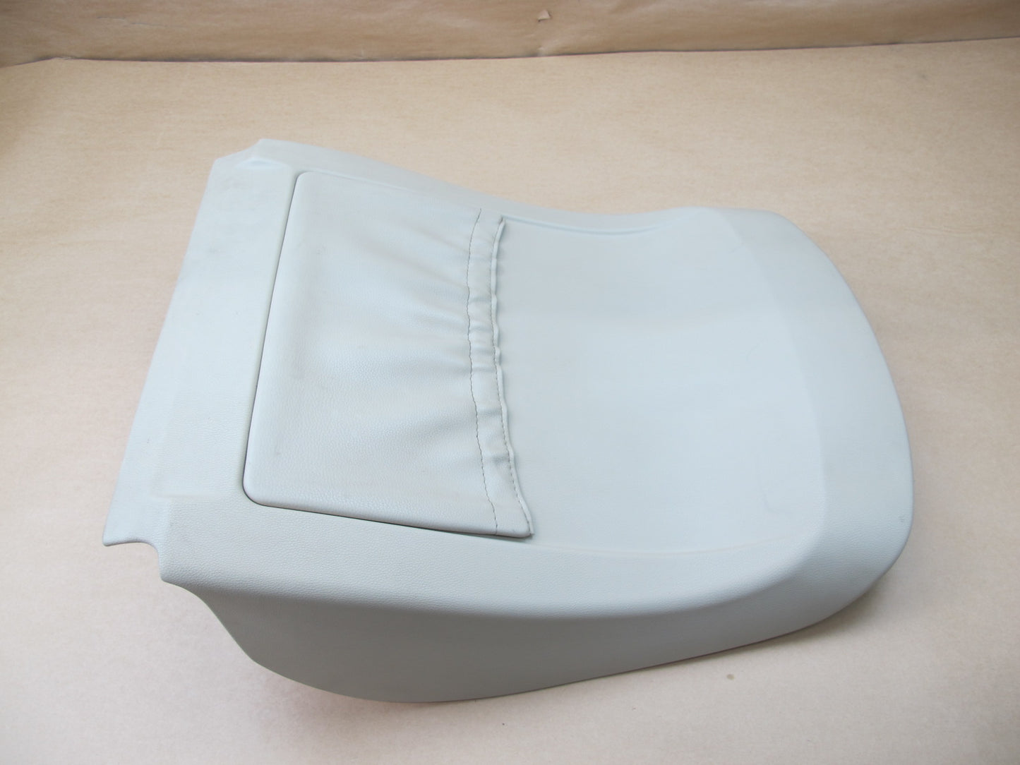 04-10 BMW E60 E61 FRONT RIGHT PASS SIDE SEAT BACK PANEL COVER TRIM BEIGE OEM