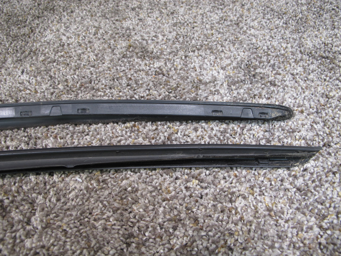 10-16 AUDI B8 A4 S4 SET OF 2 FRONT WINDSHIELD A PILLAR TRIM MOLDING OEM