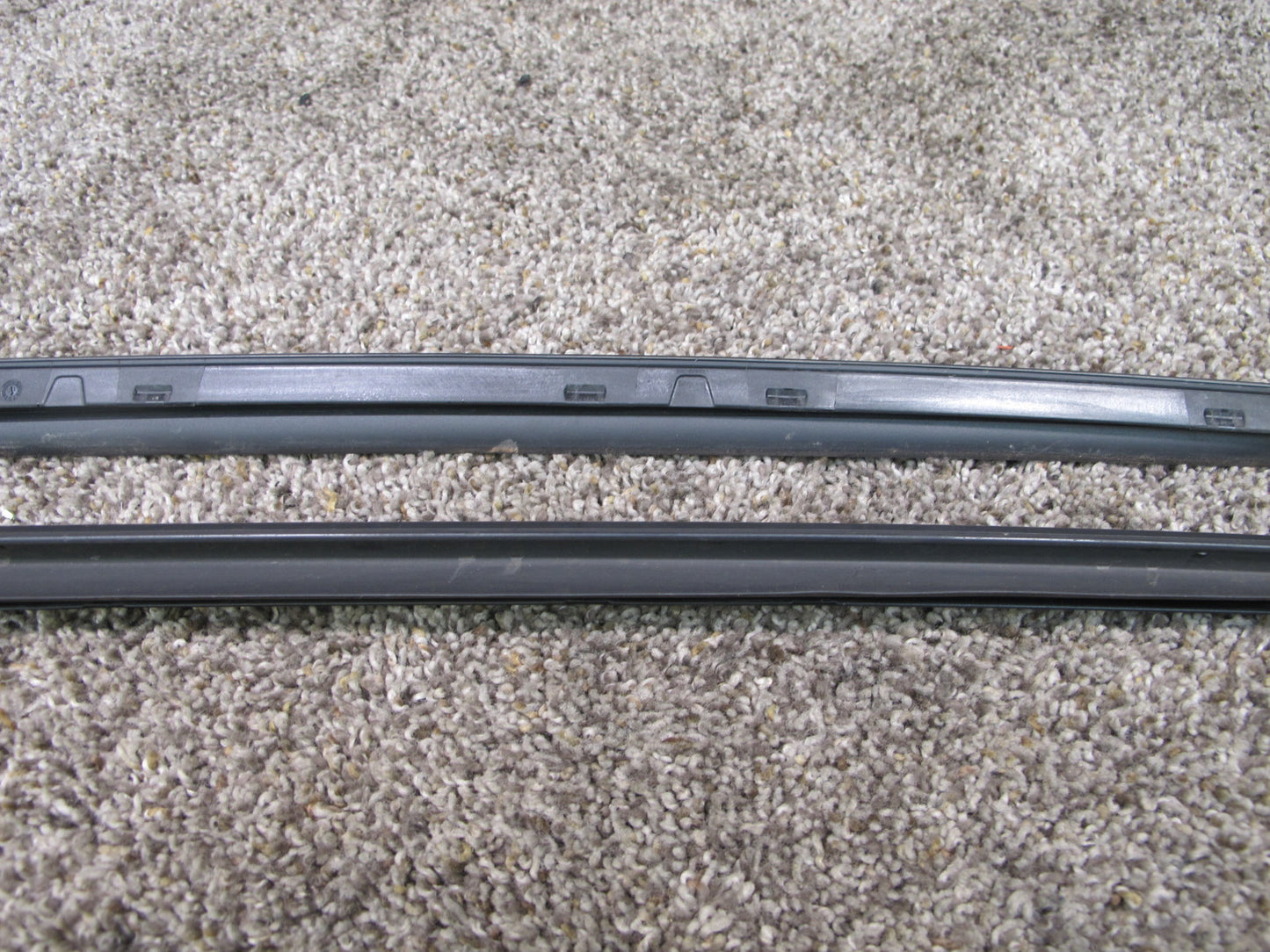 10-16 AUDI B8 A4 S4 SET OF 2 FRONT WINDSHIELD A PILLAR TRIM MOLDING OEM