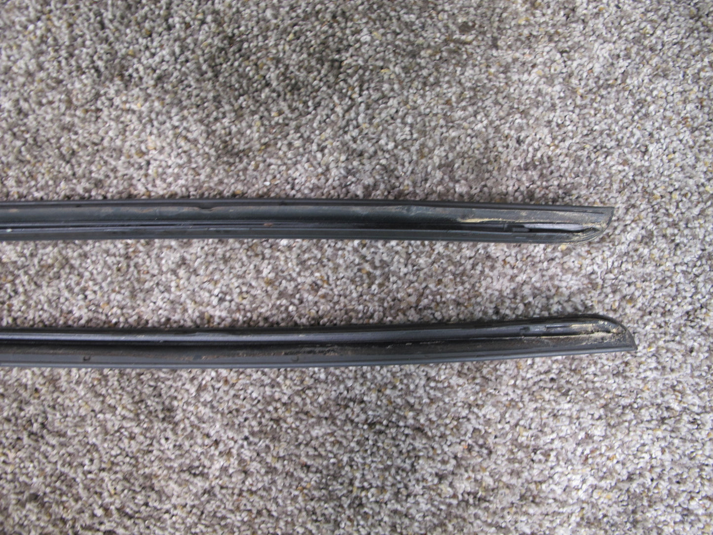 10-16 AUDI B8 A4 S4 SET OF 2 FRONT WINDSHIELD A PILLAR TRIM MOLDING OEM