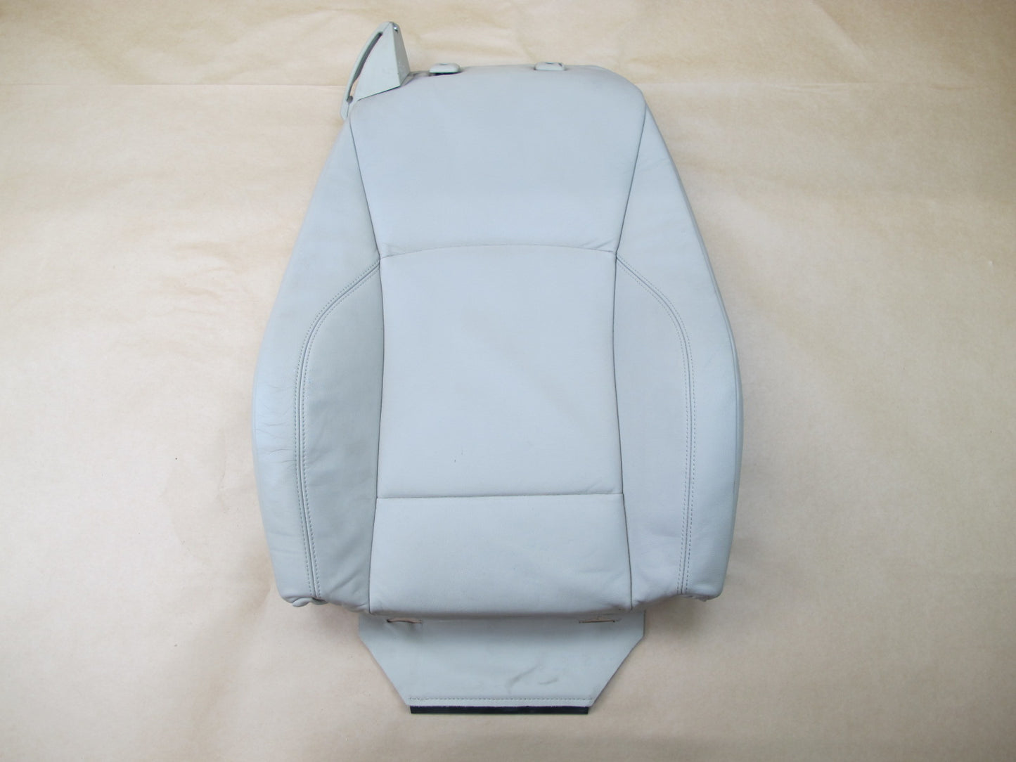 03-08 BMW E85 Z4 FRONT RIGHT SEAT UPPER BACKREST LEATHER CUSHION BEIGE OEM