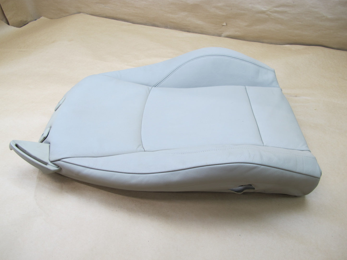 03-08 BMW E85 Z4 FRONT RIGHT SEAT UPPER BACKREST LEATHER CUSHION BEIGE OEM