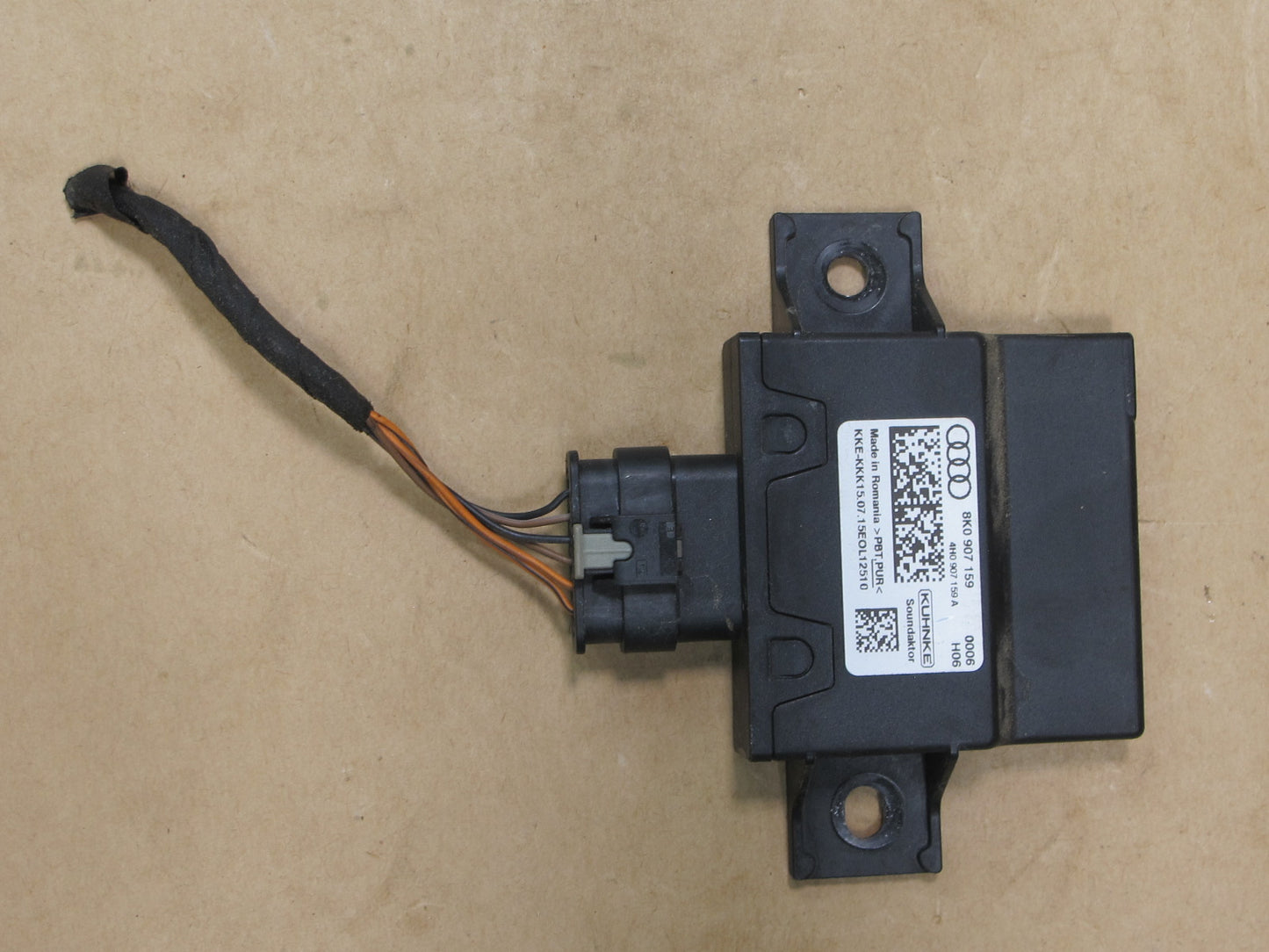 13-16 AUDI B8 A4 S4 IMPACT SOUND CONTROL MODULE UNIT 8K0907159A OEM