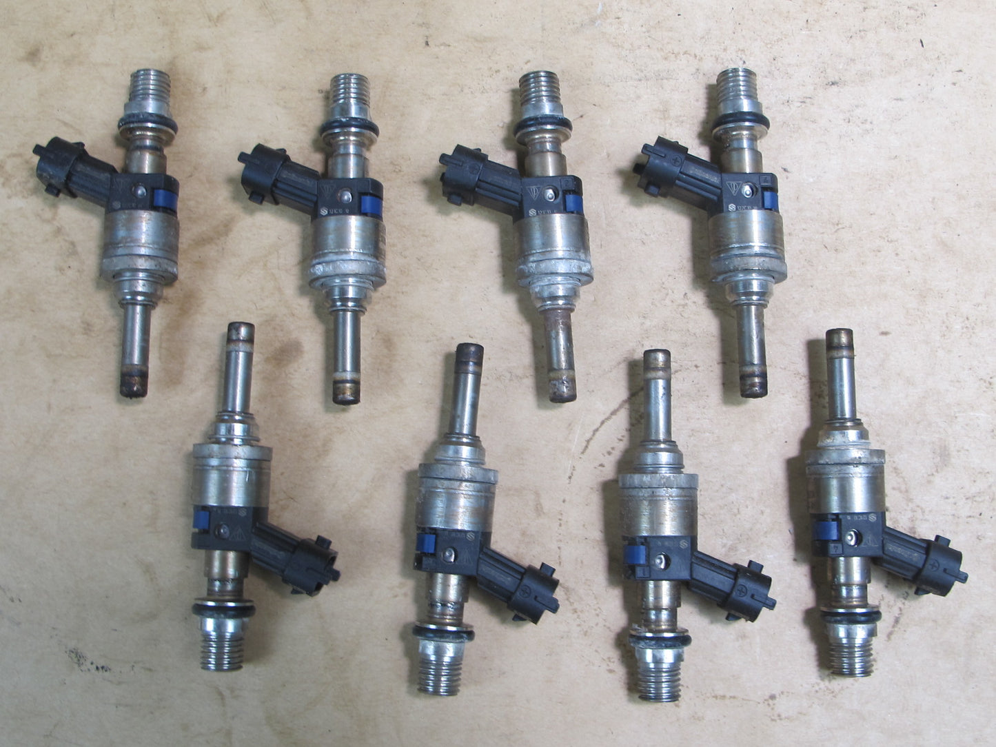 2010-2016 PORSCHE CAYENNE S 958 4.8L V8 M48 ENGINE FUEL INJECTORS SET OF 8