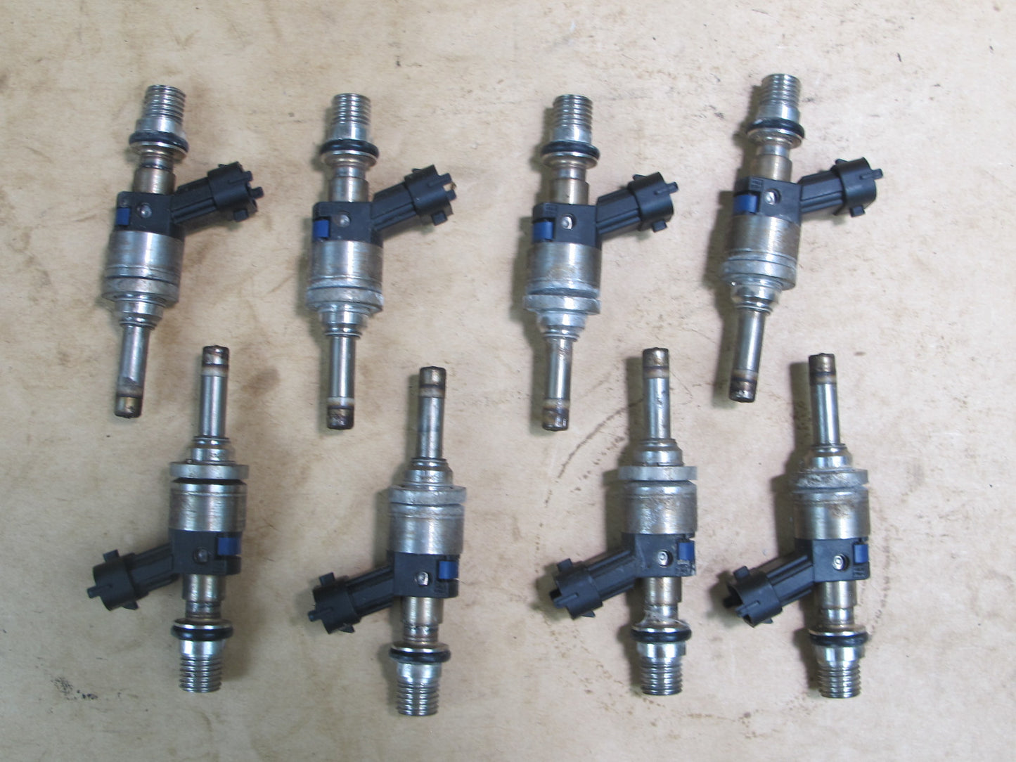 2010-2016 PORSCHE CAYENNE S 958 4.8L V8 M48 ENGINE FUEL INJECTORS SET OF 8