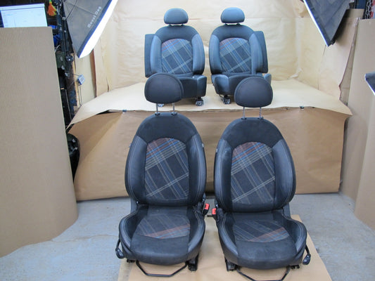 13-16 MINI COOPER S R61 PACEMAN FRONT & REAR LEATHER SEAT SET OEM