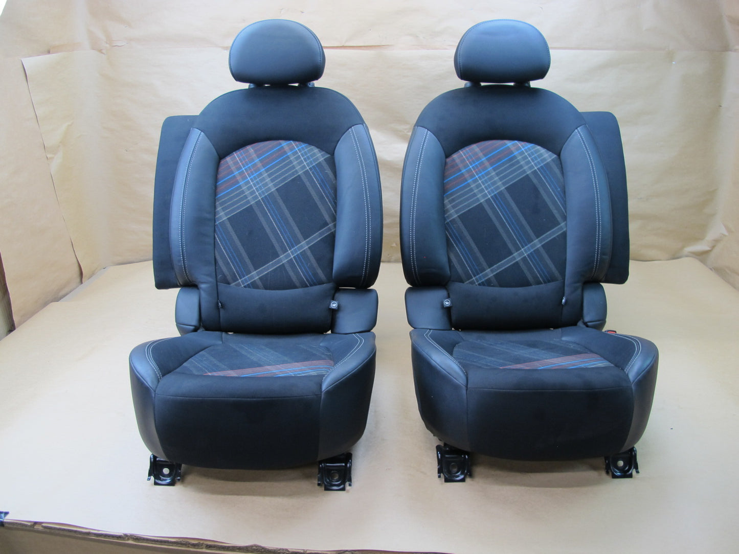 13-16 MINI COOPER S R61 PACEMAN FRONT & REAR LEATHER SEAT SET OEM