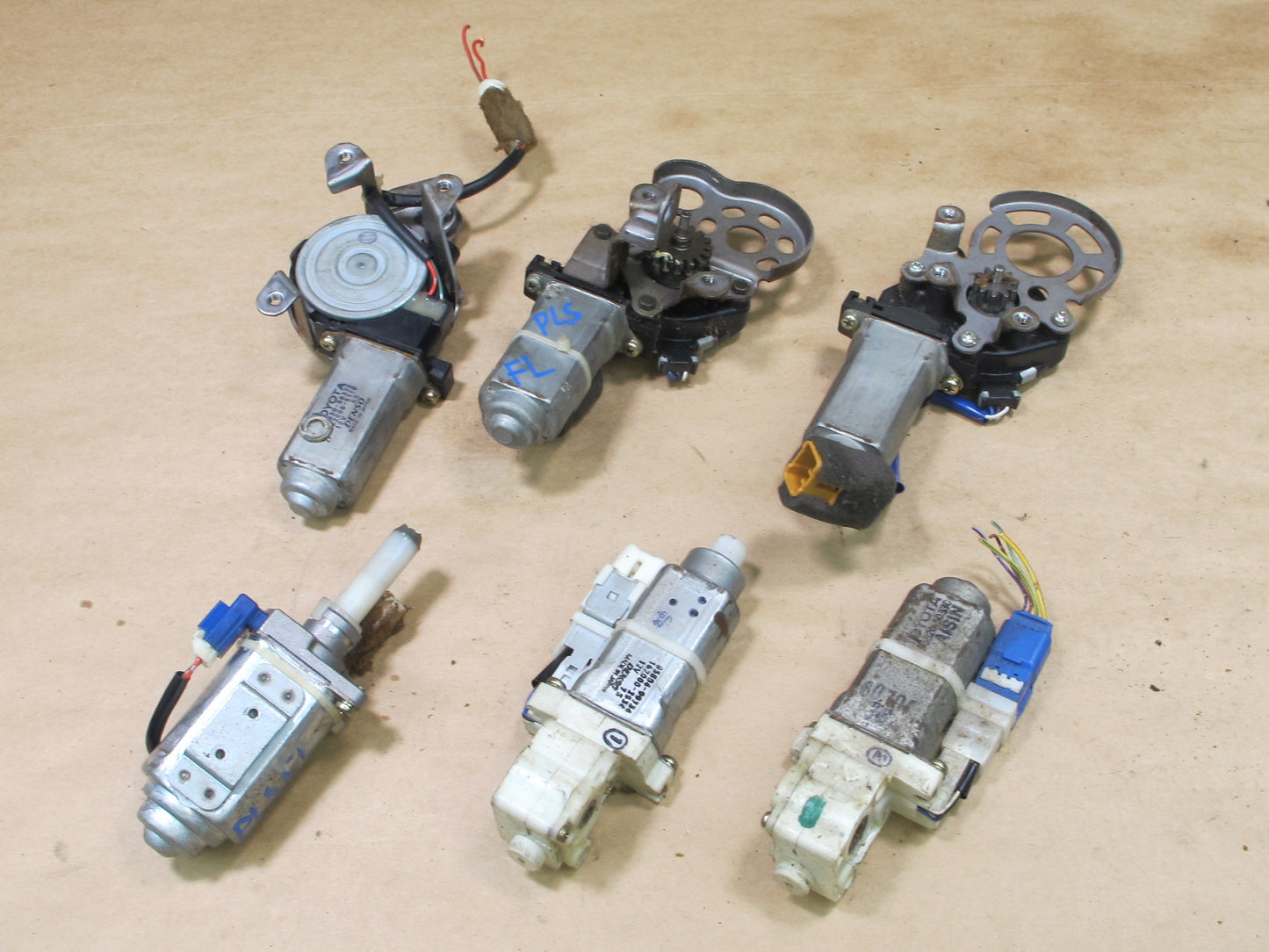 95-97 LEXUS LS400 UCF20 FRONT LEFT DRIVER SIDE SEAT MOTOR SET 6 PCS OEM